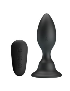 MR PLAY - ANAL PLUG WITH VIBRATION BLACK REMOTE CONTROL 9 