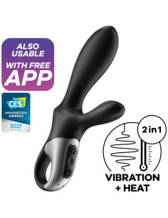 SATISFYER - HEAT CLIMAX+ APP VIBRATORE ANALE NERO 4 