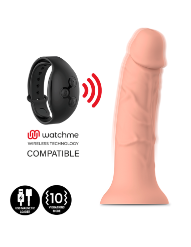 MYTHOLOGY - ASHER ORIGINAL DILDO M - VIBRATEUR COMPATIBLE AVEC LA TECHNOLOGIE SANS FIL WATCHME 9 