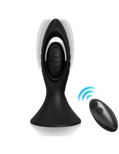 ARMONY - VIBRATOR & ANALPLUG SILIKON SCHWARZ 5 