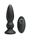 MR PLAY - LEISTUNGSSTARKER VIBRATOR MIT FERNBEDIENUNG, ANALSTECKER, SCHWARZ 9 