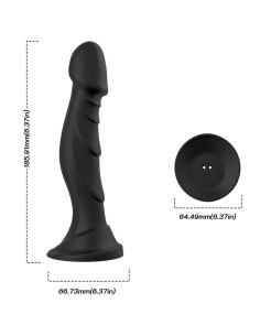 ARMONY - VIBRATORE DILDO E TELECOMANDO PLUG ANALE NERO 4 