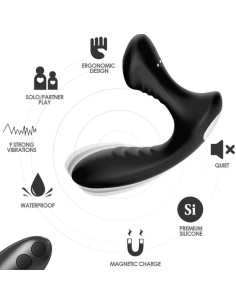 ARMONY - STORM VIBRATEUR ANAL PROSTATE & PLUG TÉLÉCOMMANDE NOIR 4 