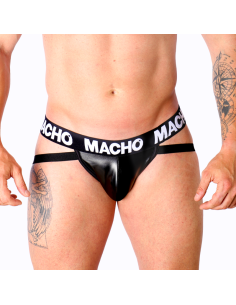 MACHO - MX25NC JOCK BLACK LEATHER S