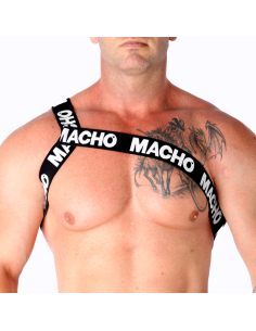 MACHO - HARNAIS ROMAIN BLANC S/M