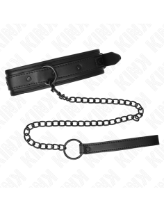 KINK - NEOPRENE BONDAGE COLLAR MODEL 2 WITH BELT 78 CM...