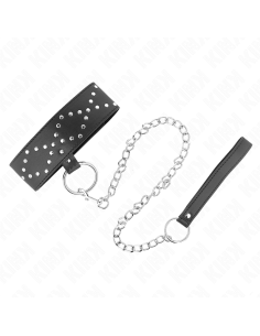 KINK - NECKLACE 65 CM WITH LEASH WITH SILVER STUDS MODEL...