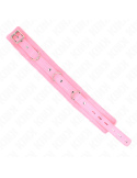 KINK - HALSBAND MIT LEINE 65 CM MIT EINSCHRÄNKUNGEN ROSA 36-42 CM X 5,5 CM 5 