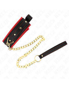 KINK - COLLAR WITH PLAIN FABRIC LEASH ADJUSTABLE 33-48 CM...