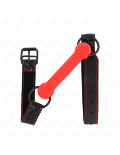 KINK - BONE GAG WITH LEATHERETTE STRAP RED ADJUSTABLE...