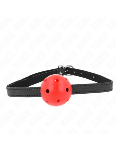 KINK - SIMPLICITY RED BREATHABLE 4.5 CM BALL GAG 62 x 1.5 CM