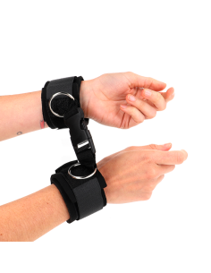 KINK - NEOPRENE HOOK&LOOP FASTENER WRIST RESTRAINTS BLACK...