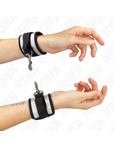 KINK - NEOPRENE WRIST CUFFS GREY 23 X 5 CM