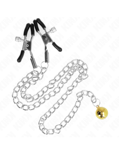 KINK - CHAIN NIPPLE CLAMPS WITH BELL 30 CM