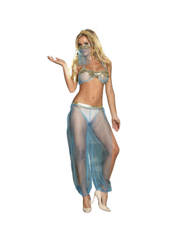 SUBBLIME - INDIA STYLE BLUE LINGERIE SET S/M 2 