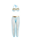 SUBBLIME - INDIA STYLE BLUE LINGERIE SET S/M 4 