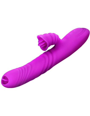 ARMONY - VIBRATEUR MULTIFONCTION ANGELIA DOUBLE LANGUE EFFET CHALEUR VIOLET 2 