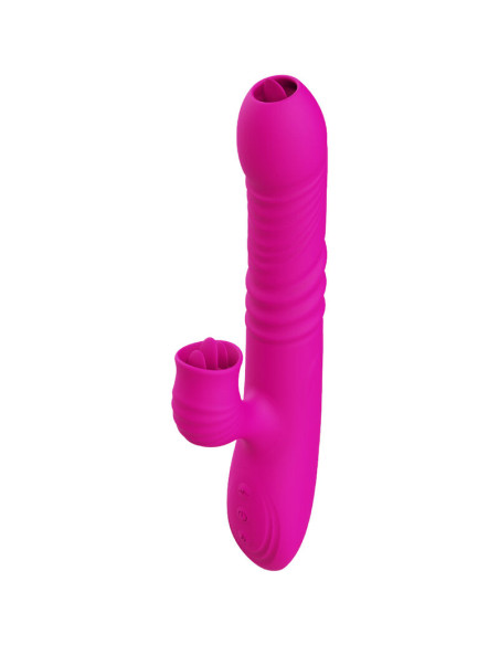 ARMONY - FANNY MULTIFUNCTION DOUBLE TONGUE VIBRATOR FUCHSIA HEAT EFFECT 1 