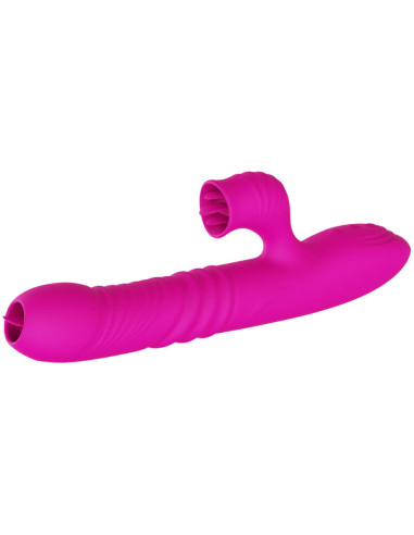 ARMONY - FANNY MULTIFUNCTION DOUBLE TONGUE VIBRATOR FUCHSIA HEAT EFFECT 2 