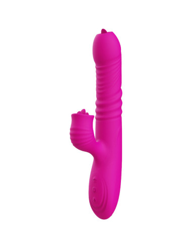 ARMONY - FANNY MULTIFUNCTION DOUBLE TONGUE VIBRATOR FUCHSIA HEAT EFFECT 3 