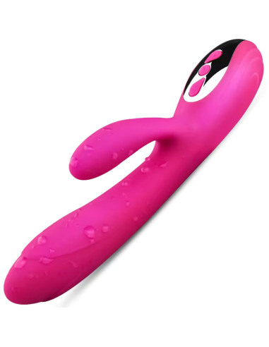 ARMONY - VIBRATEUR & STIMULATEUR FLEXIBLE EFFET CHALEUR FUCHSIA 5 