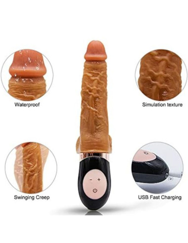 ARMONY - RECHARGEABLE VIBRATING REALISTIC DILDO 1 