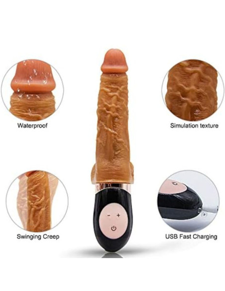 ARMONY - RECHARGEABLE VIBRATING REALISTIC DILDO 1 