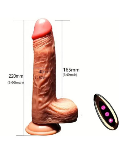 ARMONY - REALISTIC DILDO VIBRATOR & THRUSTING REMOTE CONTROL 22.5 CM 5 