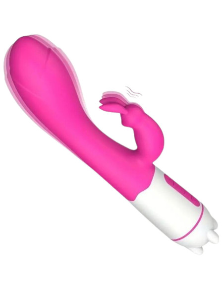 ARMONY - HAPPY VIBRATEUR & STIMULATEUR DE LAPIN FUCHSIA 1 