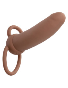 CALEXOTICS - MAXX THICK DOUBLE PÉNÉTRATEUR 10 VIBRATIONS MARRON 1 