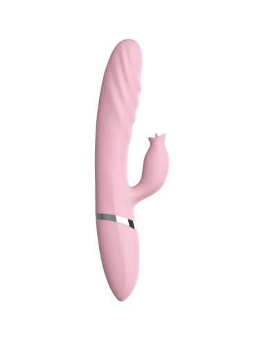 ARMONY - VIBRATOR & THRUSTING WITH PINK HEAT EFFECT TONGUE 4 