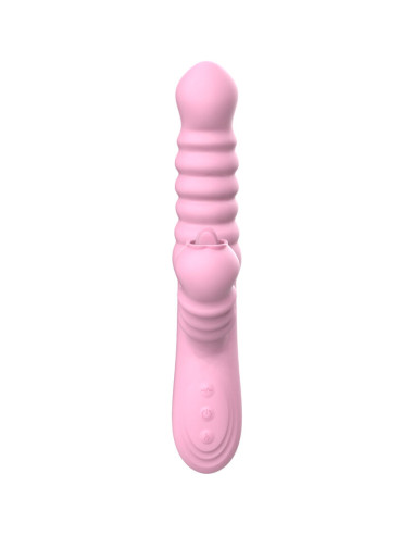 ARMONY - VIBRATOR MULTIFUNCTION WITH STIMULATING TONGUE HEAT EFFECT PINK 4 