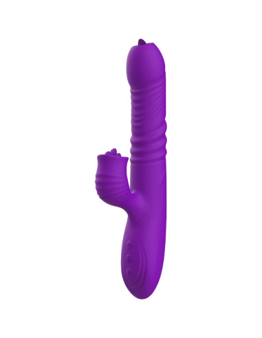 ARMONY - FULLY G SPOT RABBIT VIBRATOR WITH STIMULATING TONGUE VIOLET HEAT EFFECT 3 