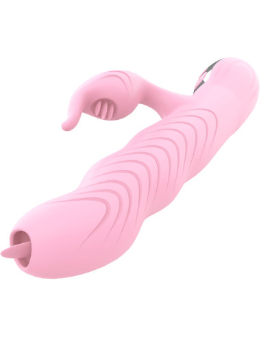 ARMONY - VIBRATEUR MARCIA & POUSSÉE DOUBLE LANGUE EFFET CHALEUR ROSE 1 