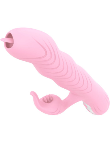 ARMONY - MARCIA VIBRATOR & THRUSTING DOUBLE TONGUE HEAT EFFECT PINK 2 