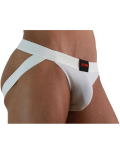 BURN - 007 JOCK LYCRA WEISS S