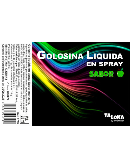 TALOKA - FLÜSSIGES APFEL-SÜSSIGKEITEN-SPRAY 1 