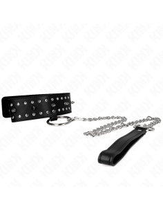 KINK - NECKLACE WITH LEASH 65 CM WITH SILVER STUDS MODEL...