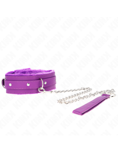 KINK - COLLAR WITH LEASH 65 CM WITH RESTRICTIONS PURPLE...