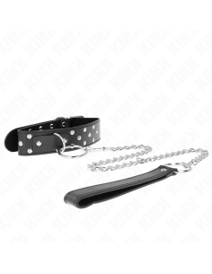 KINK - RING RIVET STRAP NECKLACE WITH BELT 65 CM BLACK...