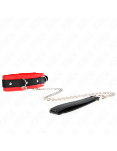 KINK - BASIC MODEL COLLAR WITH LEASH 65 CM MODEL 3 RED 53...