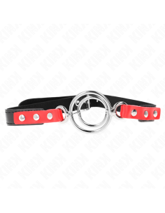 KINK - GAG WITH MULTIPLE O-RINGS 4 / 4.8 CM RED 38 X 56 CM