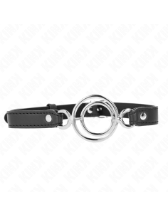 KINK - GAG WITH MULTIPLE O-RINGS 5 CM BLACK 63 X 2.5 CM