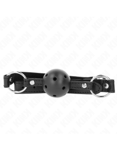 KINK - BOULE NOIRE CREUSE DURE 4,5 CM GAG MODÈLE 1 63,5 X...