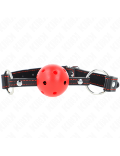 KINK - HOLLOW HARD RED BALL GAG MODEL 2 65 x 2.5 CM