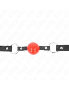 KINK - BALL 4 CM GAG WITH LOCK RED BALL BLACK STRAP 60 x...