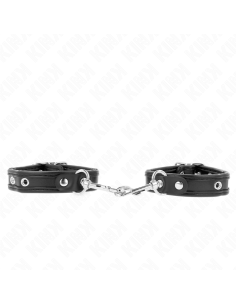 KINK - MINI BRACELETS NOIR AVEC CLOUS RÉGLABLES 16-22 CM...