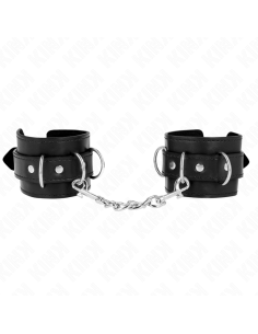 KINK - 3 D-RING WRIST RESTRAINTS ADJUSTABLE BLACK 17.5-25...