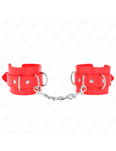 KINK - 3 D-RING WRIST RESTRAINTS ADJUSTABLE RED 17.5-25...