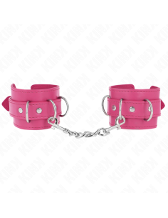 KINK - 3 D-RING WRIST RESTRAINTS ADJUSTABLE PINK 17.5-25...